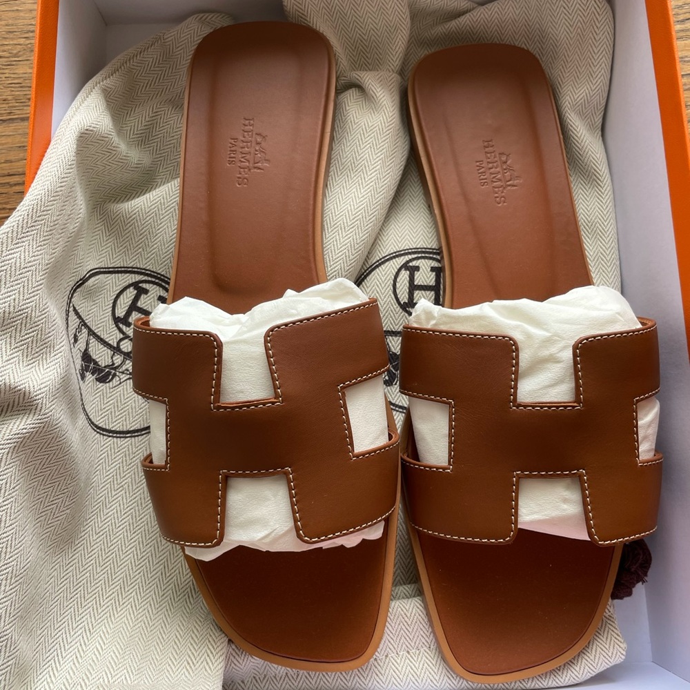 Hermes Oran sandals size 39